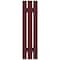 Ekena Millwork 12-in. W x 35-in. H Mid-America Vinyl, Standard Size Three Board Spaced Shutters, 078 - Wineberry, PR 00031235078 - alternate 11